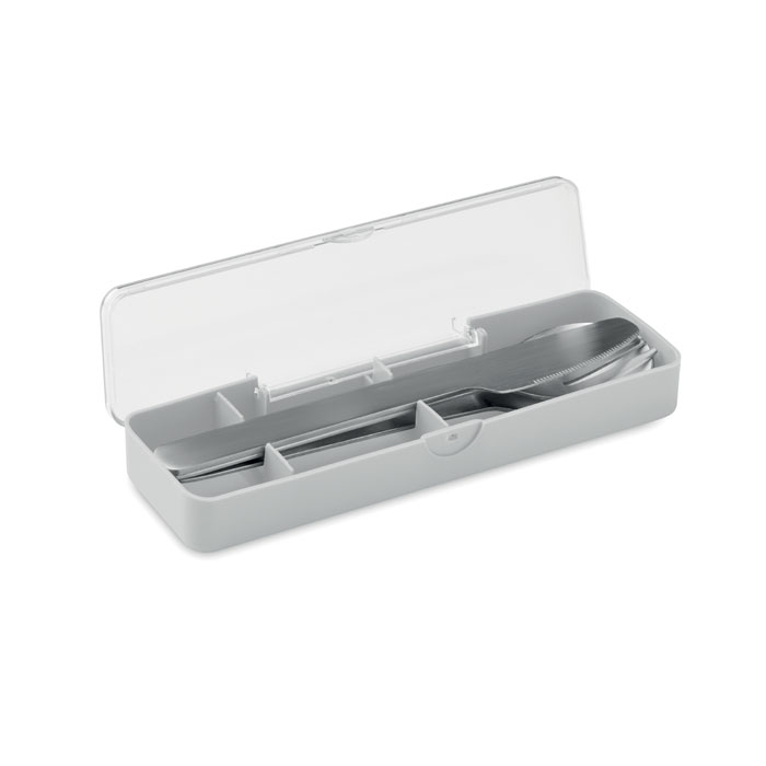 Set posate in acciaio inox Grigio item picture side