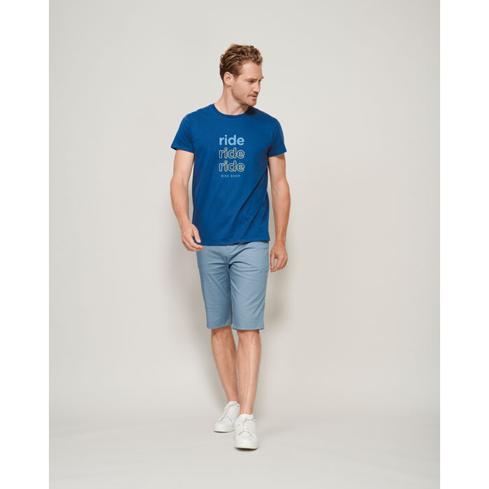 CRUSADER MEN T-Shirt 150g Blu Scuro Francese item picture printed