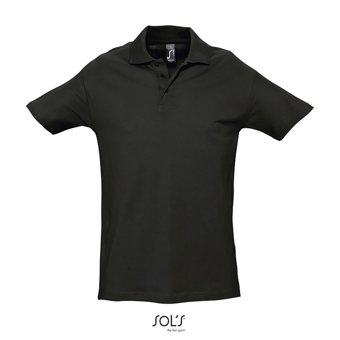 SPRINgII MEN POLO 210g black item picture front