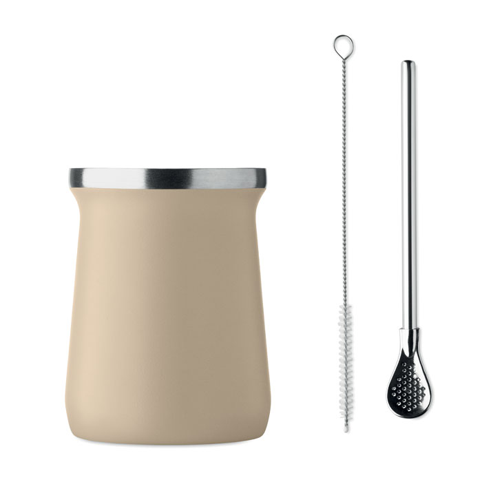 Tazza da tè Yerba mate Beige item picture back