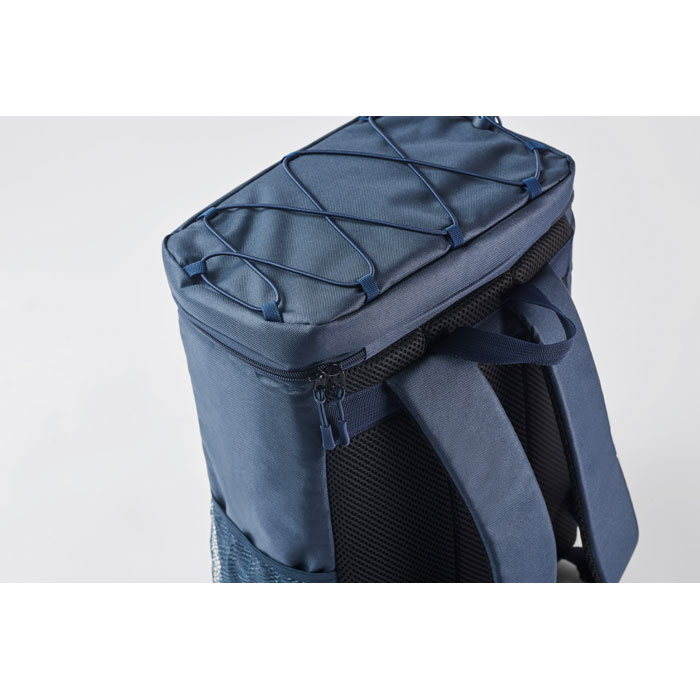 Cooler backpack in 600D RPET Blu item ambiant picture
