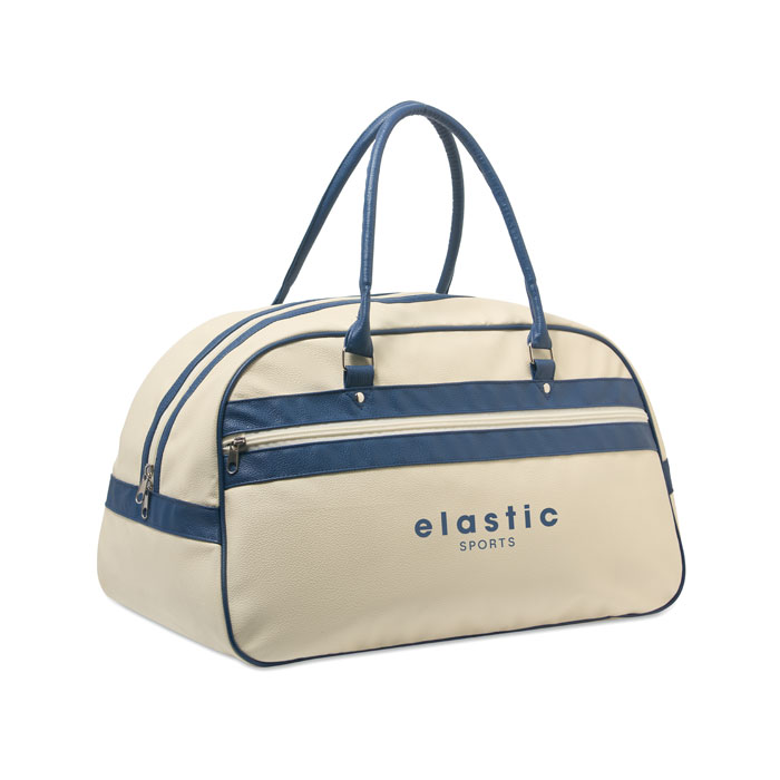 Borsa sportiva in PU Beige item picture printed