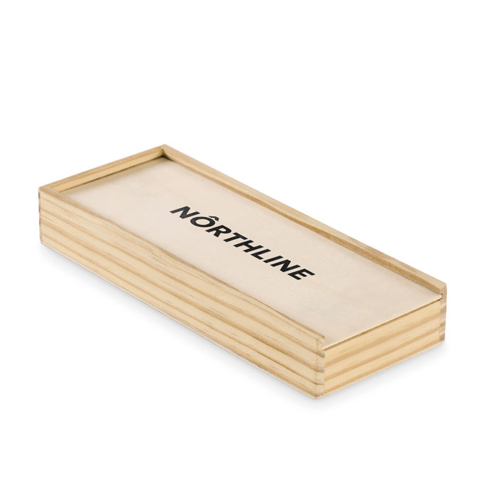 Domino and cards set Legno item picture printed