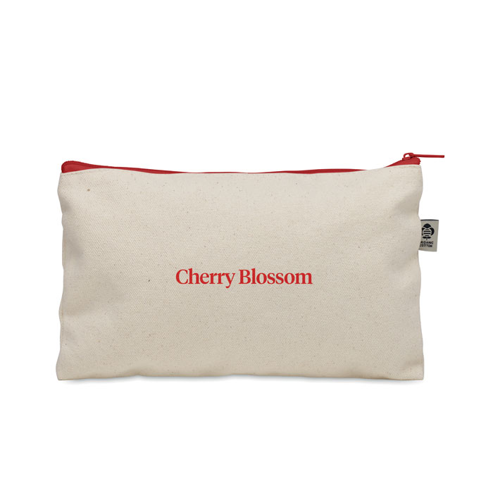 Cosmetic bag cotton 340 gr/m² Rosso item picture printed