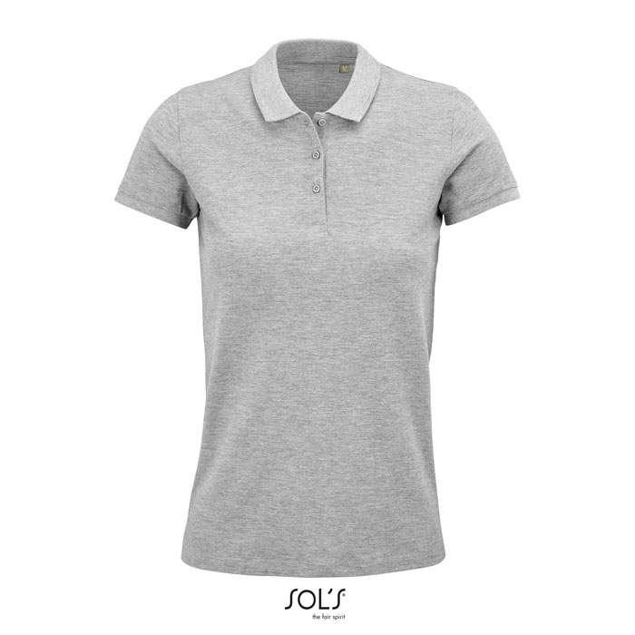 PLANET DONNA POLO 170g grey melange item picture front
