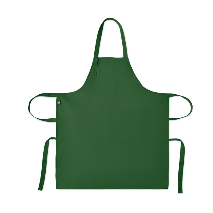 Organic cotton apron 240 gr/m² Verde Scuro item picture back