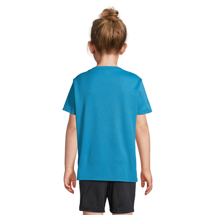 .PRINT KIDS SPORTS T-SHIRT Aqua item picture back