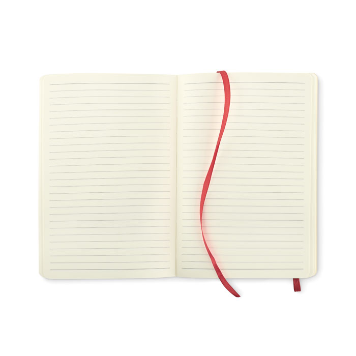 A5 recycled notebook Rosso item picture open
