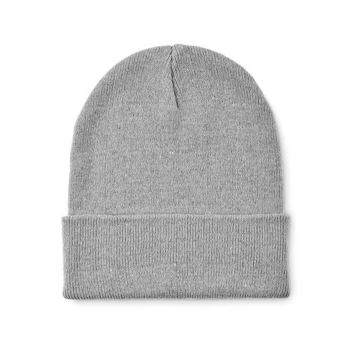 Knitted beanie with cuff Grigio item picture front