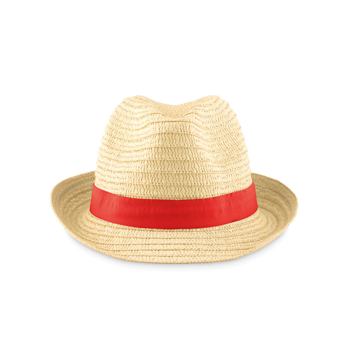 Cappello di paglia naturale red item picture front