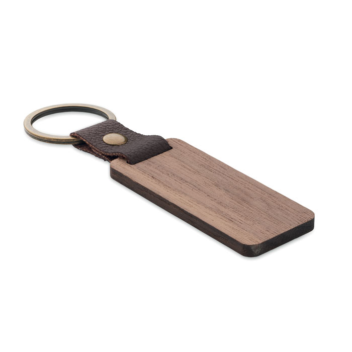 Key ring in walnut and PU Legno item picture side