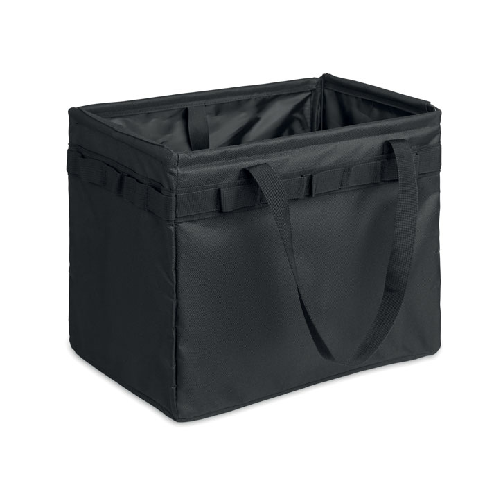 Borsa organizer pieghevole in RPET Nero item picture side