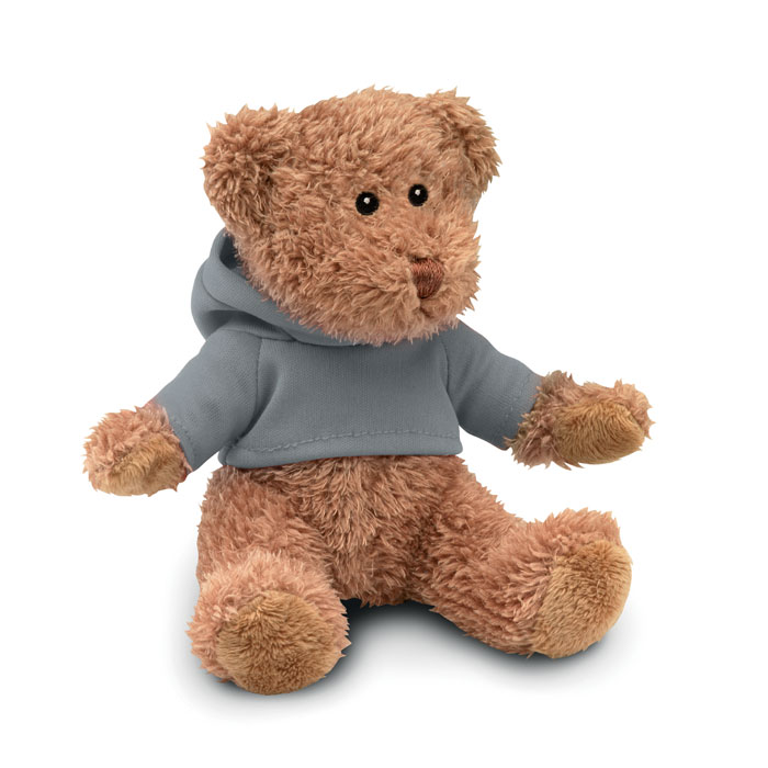 Teddy bear plus with hoodie Grigio item picture side