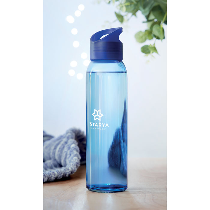 Glass bottle 470ml Blu Royal item picture printed