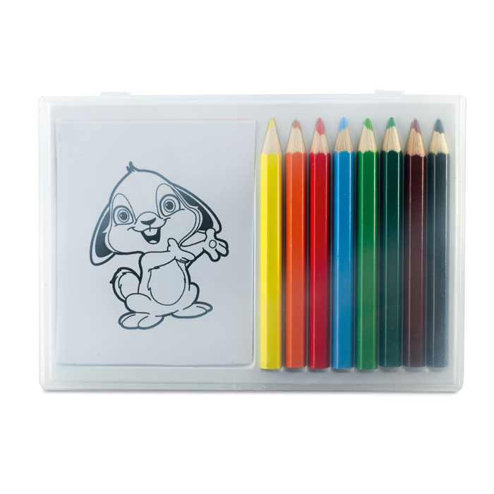 Wooden pencil colouring set Multicolore item picture front