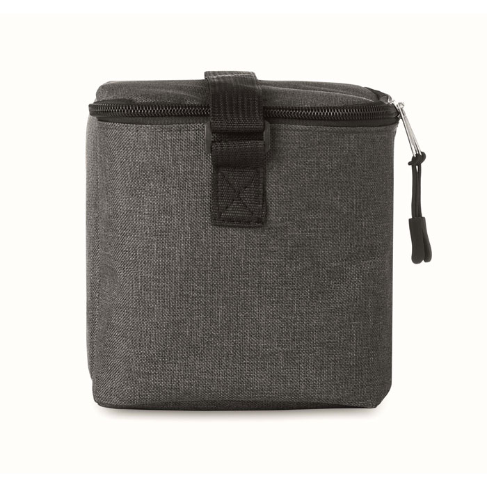 600D RPET Cooler bag for cans Nero item picture back