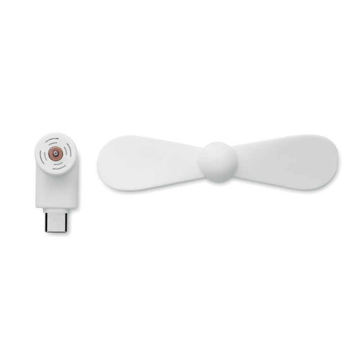 Portable USB-C fan Bianco item picture top