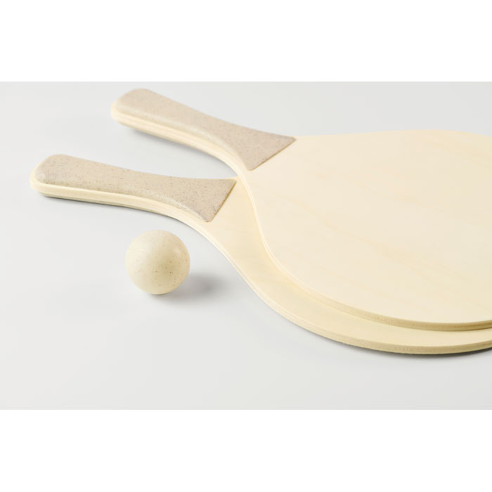 Set di racchette da spiaggia Legno item picture back