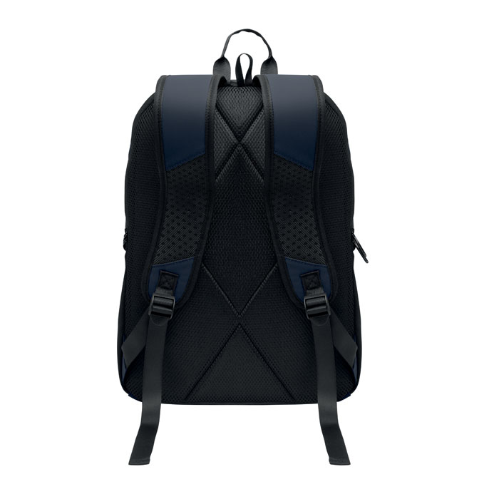 15" soft PU laptop backpack Francese Navy item picture 6