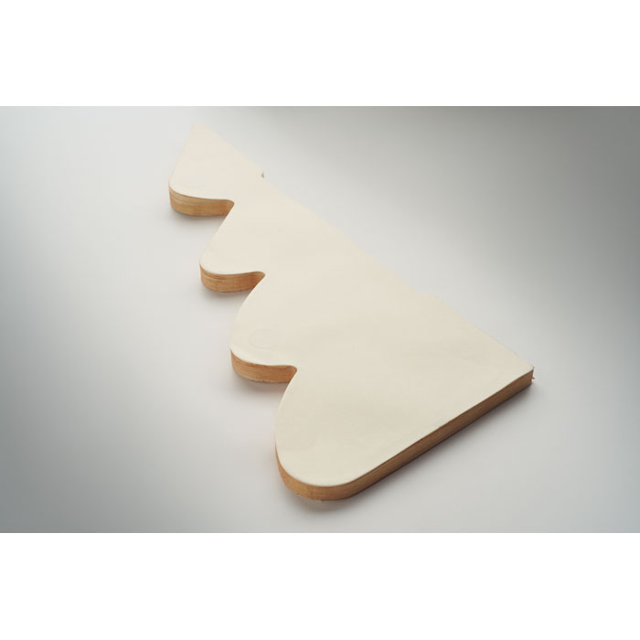 Paper Xmas tree decoration Beige item picture open