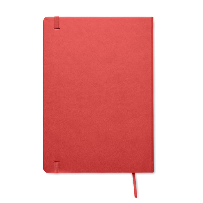 Notebook A5, pagine riciclate Rosso item picture back