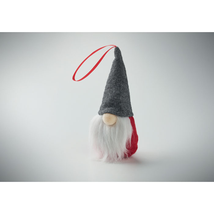 Felt gnome tree hanger Rosso item picture side