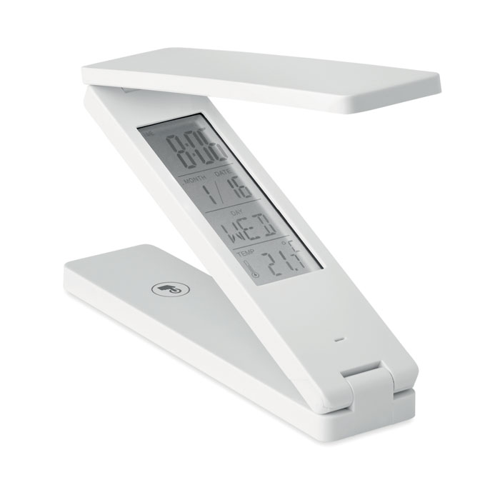 Desktop lamp and weather statio Bianco item picture open