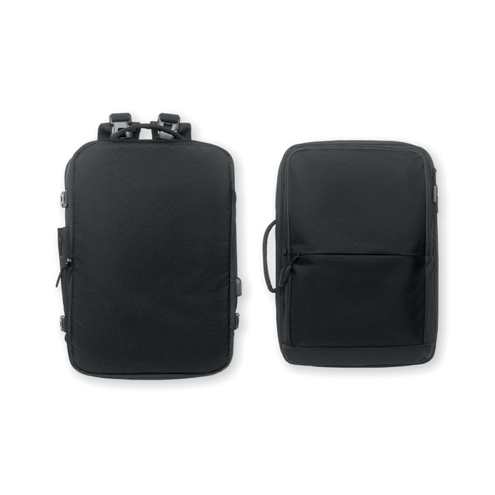 Backpack 600D RPET Nero item picture 6