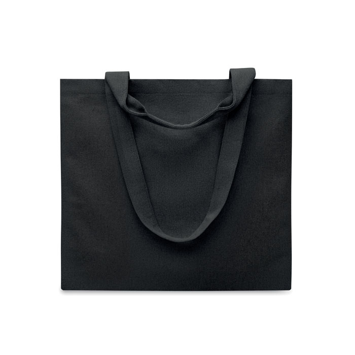 Borsa da spiaggia in tela 320 gr/m Nero item picture side