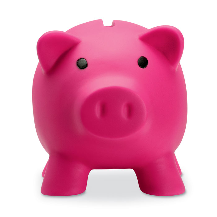 Piggy bank Fucsia item picture back