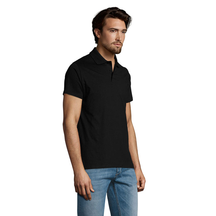 PRESCOTT MEN POLO SHIRT 170 Nero Profondo item picture side