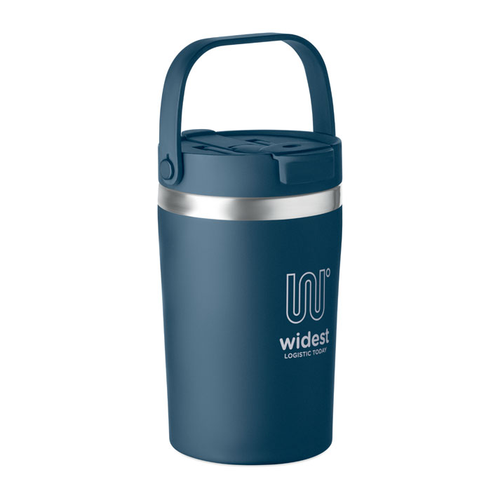 Bicchiere doppio strato 350 ml Francese Navy item picture printed