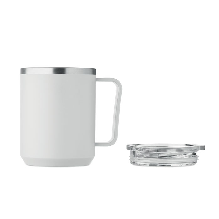 Tazza a doppio strat da 400 ml Bianco item picture 2