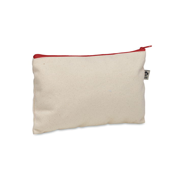 Cosmetic bag cotton 340 gr/m² Rosso item picture front