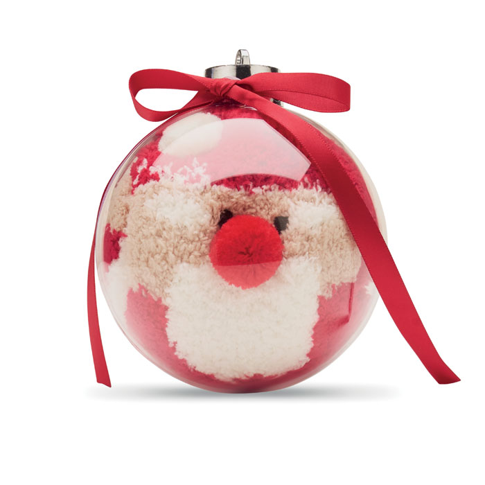 Calzino di Babbo Natale Rosso item picture open