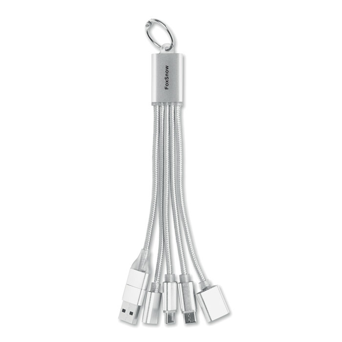3-in-1 charging cable keyring Argento item picture 1