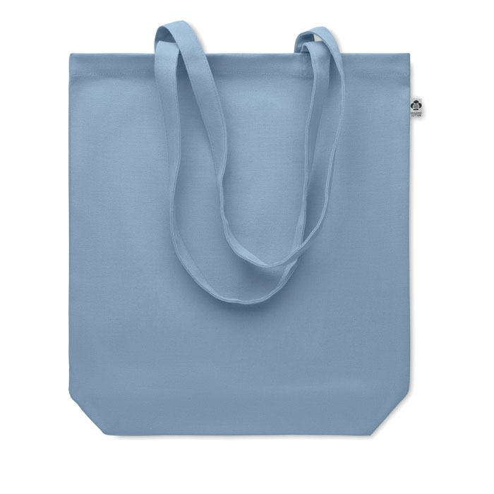 Canvas shopping bag 270 gr/m² Blu Bambino item picture back