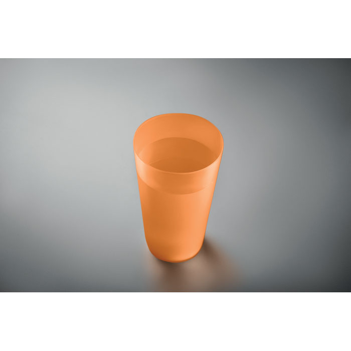 Bicchiere per eventi 500ml Arancio Trasparente item ambiant picture