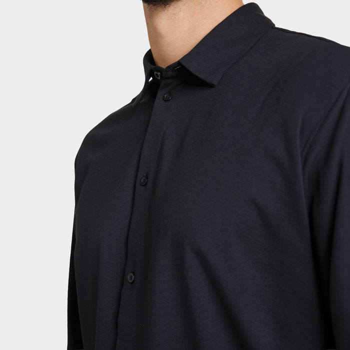 BALTHAZAR MEN SHIRT Nero Profondo item picture 2