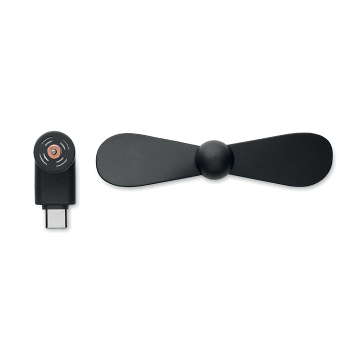 Portable USB-C fan Nero item picture top