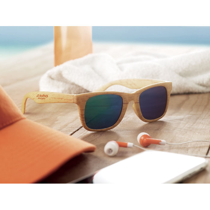 Wooden look sunglasses Legno item picture printed