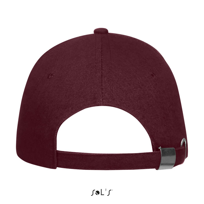 BUFFALO SIX PANEL CAP Burgundy item picture back