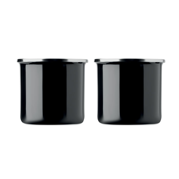 Coperta in pile e set 2 tazze Nero item picture 2