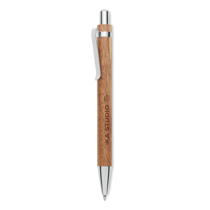Acacia wood ball pen Legno item picture printed
