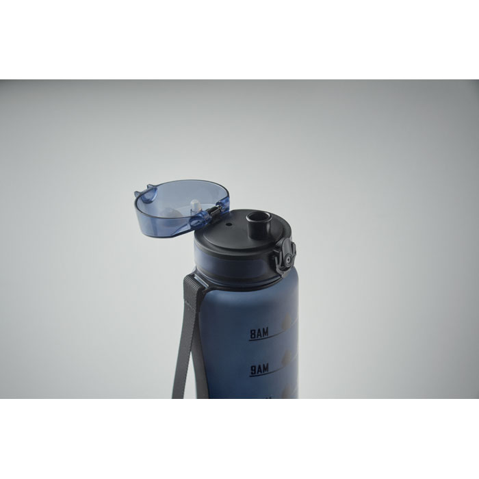 Sports water bottle RPET 1L Francese Navy item picture printed