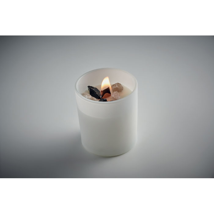 Candela in cera 200gr Bianco item picture 4