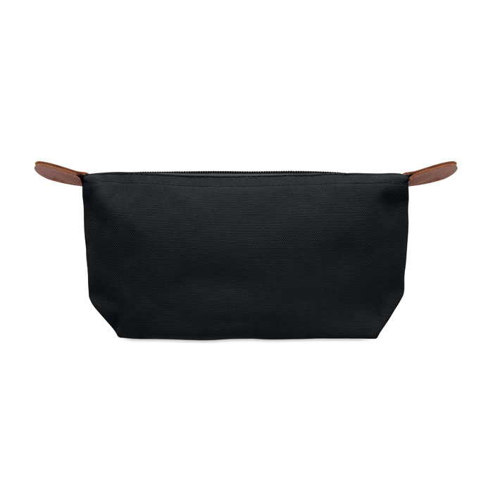 Cosmetic bag in 600D RPET Nero item picture back