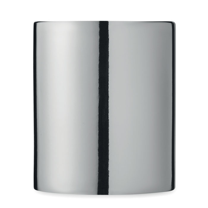 Ceramic mug metallic 300 ml Argento Lucido item picture top