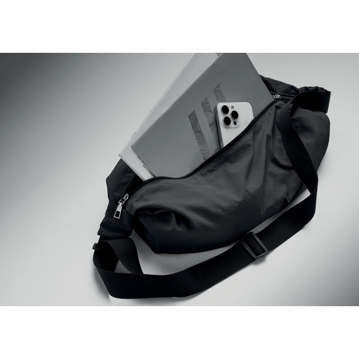 Nylon cross body urban bag Nero item picture top