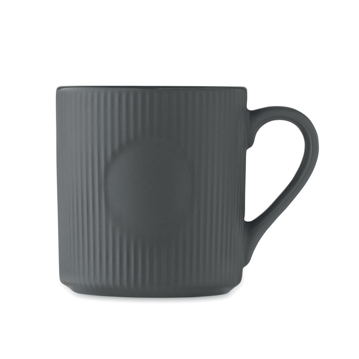 Tazza in ceramica a coste 340 m Grigio Pietra item picture top